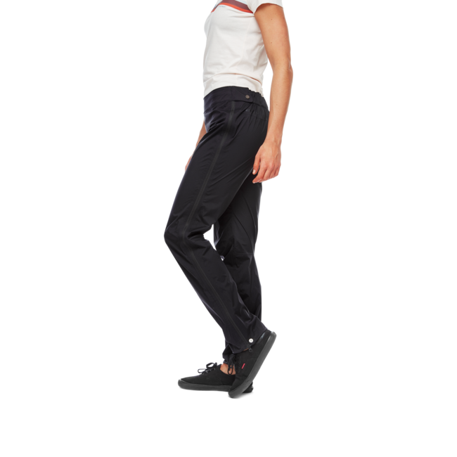 Black Diamond Stormline Stretch Full Zip Rain водонепроникні штани жіночі, чорні