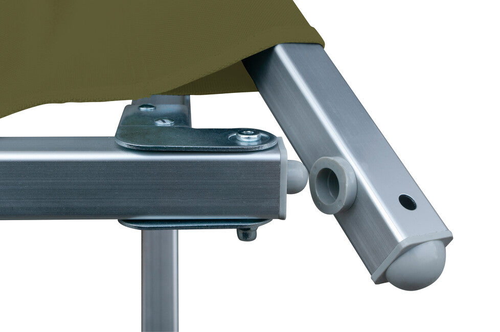 BasicNature Alu-Campbed туристичне ліжко, оливкове, 210 см