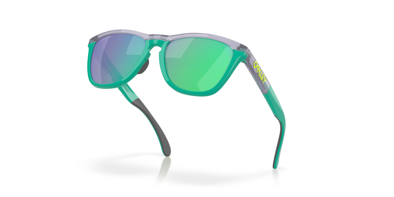 Oakley FROGSKINS RANGE сонячні окуляри з оправою Trans Lilac/Celeste та скельцями Prizm Jade, 55