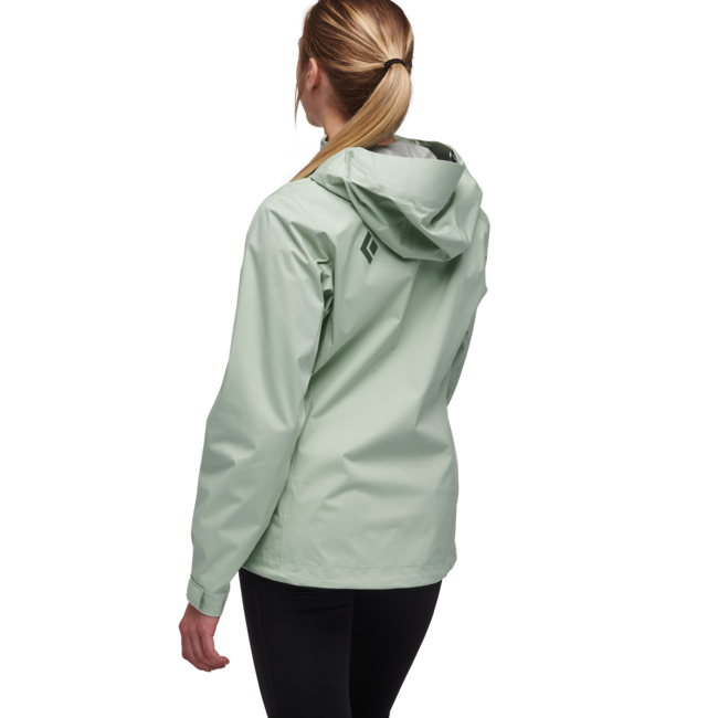 Black Diamond Stormline Stretch Anorak непромокаюча куртка жіноча, піна зелена