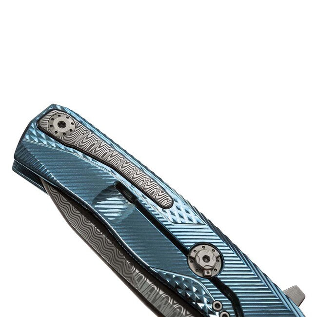 Lionsteel ROK DD BL люксусний складаний ніж з рукояттю з масивного титану