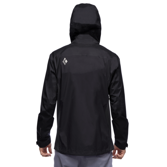 Black Diamond Stormline Stretch Rain Shell непромокаюча куртка чоловіча, чорна
