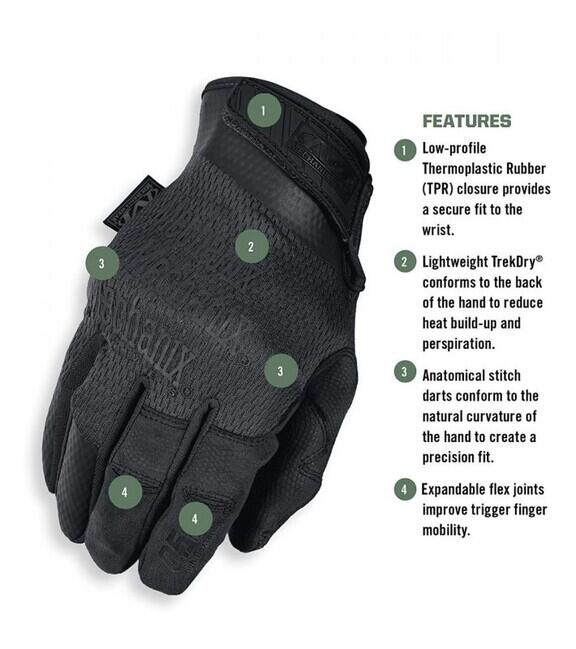 Mechanix Wear Specialty 0,5 рукавиці, чорні