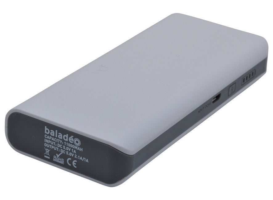 Baladeo PLR905 повербанк S11000 2x USB, біла