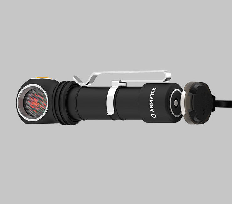 ArmyTek Wizard C2 WR налобний ліхтар LED з магнітним тримачем живлення від акумулятора 1100 лм 3 год 65 г, білий і червоний