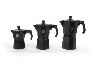 Origin Outdoors Espresso гейзерна кавоварка на 6 чашок, чорна