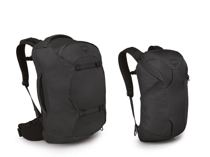 OSPREY FARPOINT 55 дорожный рюкзак, tunnel vision сірий