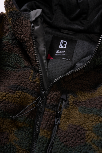 Brandit Teddyfleece куртка жіноча з капюшоном, вудленд