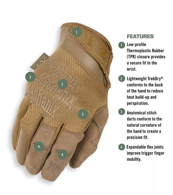 Mechanix Wear Specialty 0,5 рукавиці, койотовий коричневий