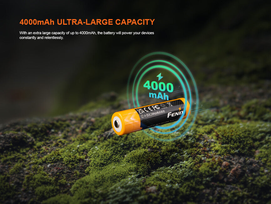 Fenix 18650 перезаряджана USB-C батарея 4000 mAh (Li-Ion)