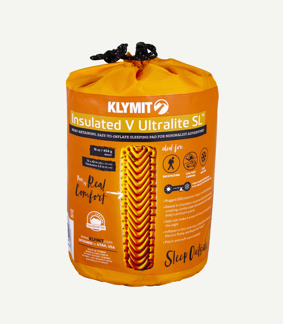 Klymit Ultralite SL ізольована килимок V, помаранчевий