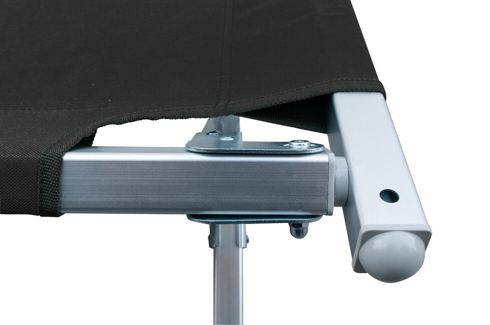 BasicNature Alu-Campbed туристичне ліжко, чорне, 210 см