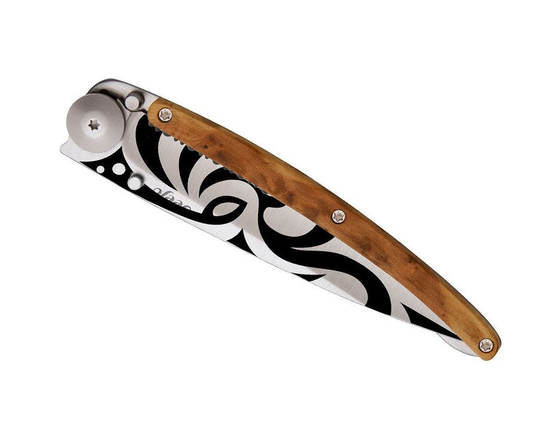 Deejo серрейшн складаний ніж juniper Tribal