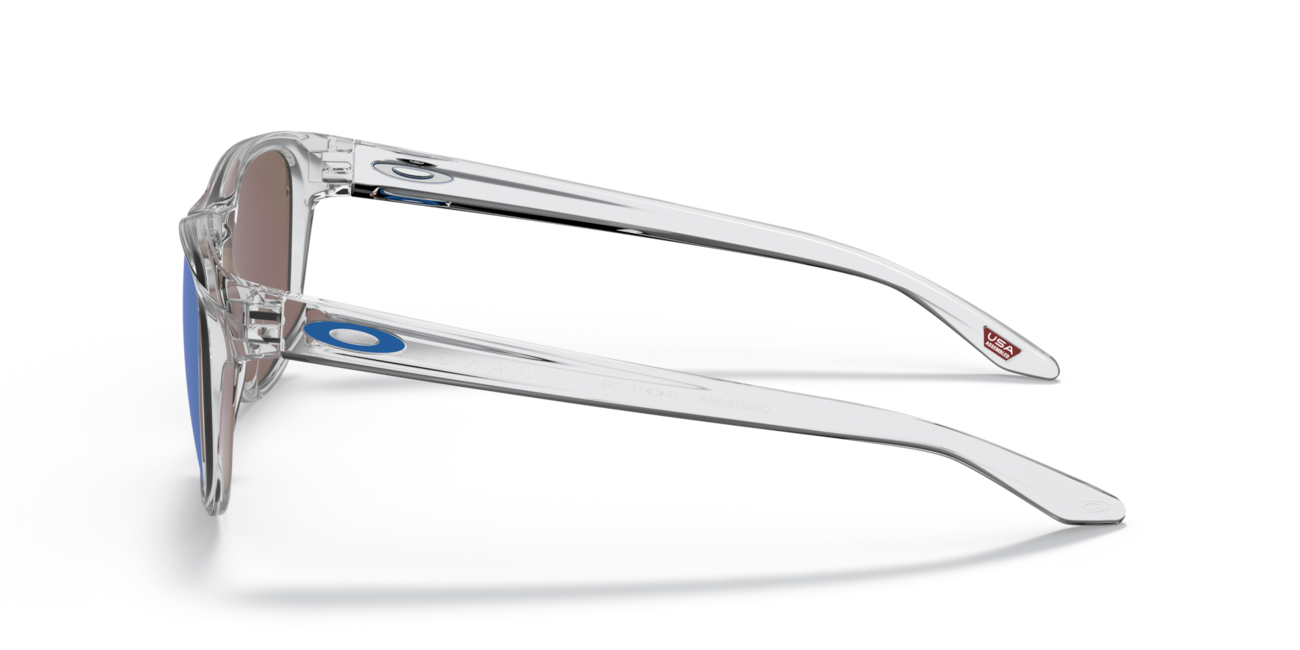 Oakley MANORBURN сонячні окуляри з оправою Polished Clear та зі скельцями Prizm Sapphire 56