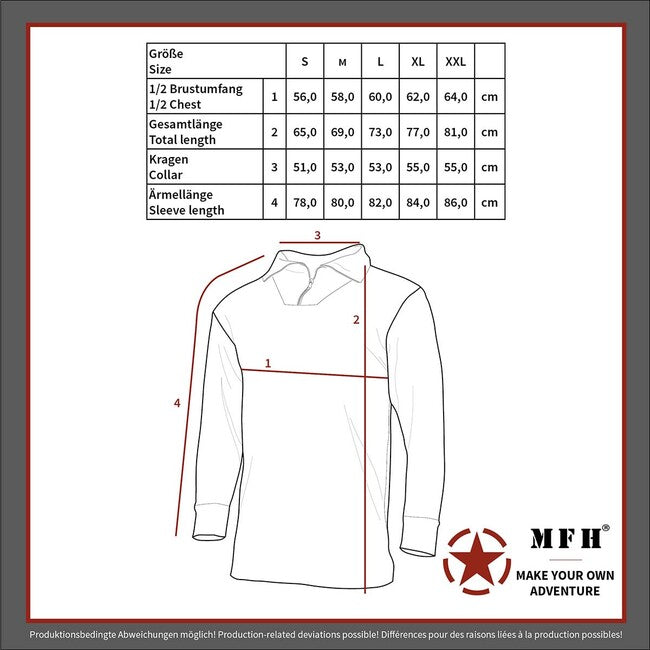 MFH Professional американська тактична футболка з довгим рукавом, HDT-камуфляж FG