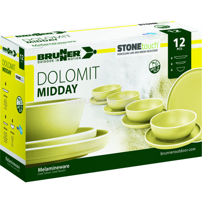Brunner Midday Dolomit набір кемпінгового посуду, жовтий