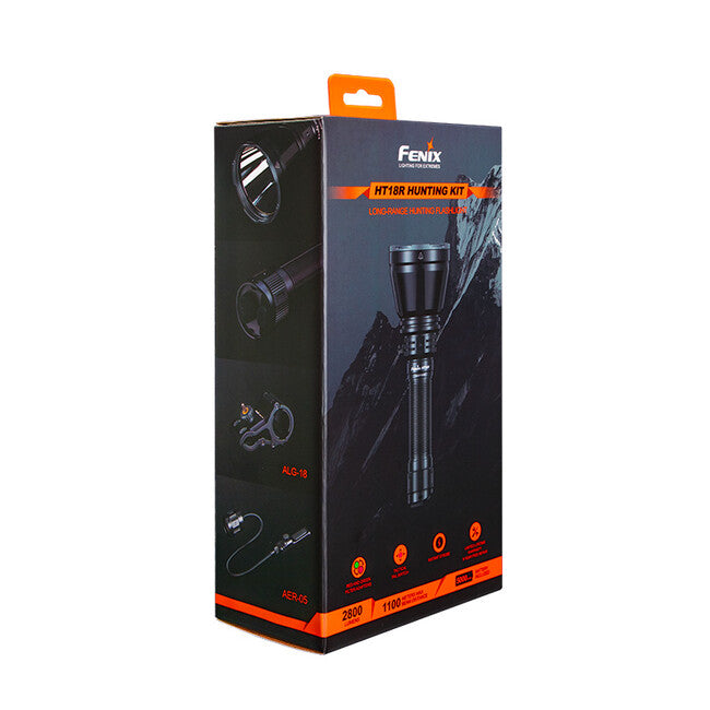 Fenix HT18R набір мисливського ліхтара з кабельним вимикачем AER-05 і кріпленням на зброю ALG-18