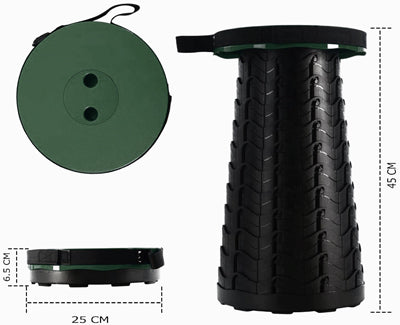 Origin Outdoors телескопічний стілець, чорний 45 см