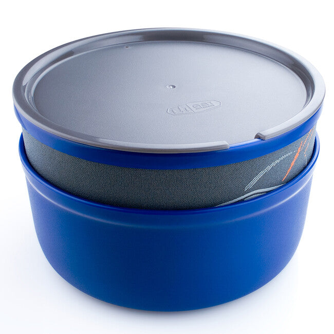 GSI Outdoors 591 ml набір миски та чашки з неопреновою ізоляцією, синій