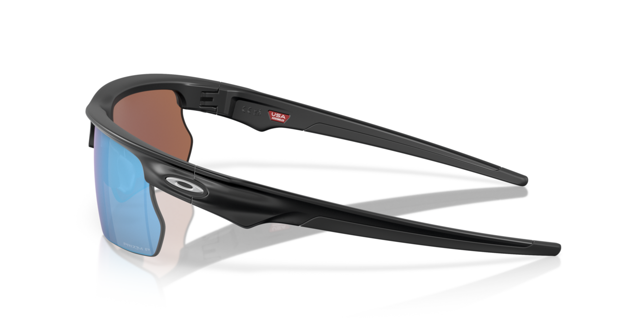 Oakley BISPHAERA сонячні окуляри з оправою Matte Black та лінзами Prizm Deep Water Polarized, 68
