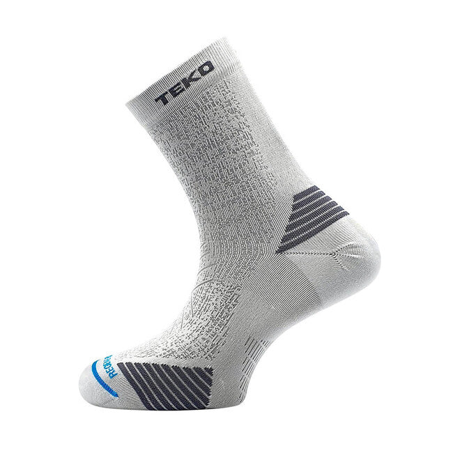 TEKO eco RUN 2.0 SHORT CREW легкі бігові шкарпетки, білі