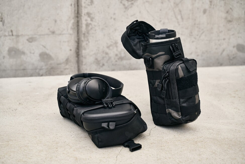 Brandit Molle чохол для пляшки з кишенькою II, чорний