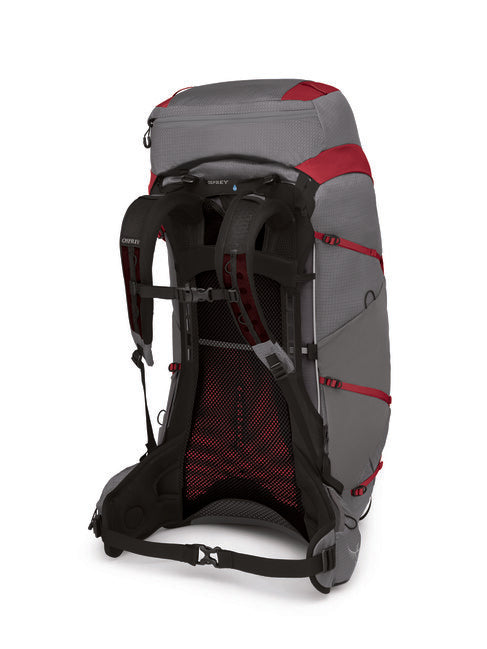 OSPREY рюкзак туристичний EJA PRO 55, темно-сірий/яскравочервоний