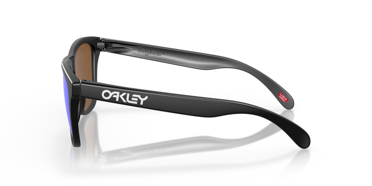 Oakley FROGSKINS сонячні окуляри з оправою matte black та лінзами Prizm Violet, 55