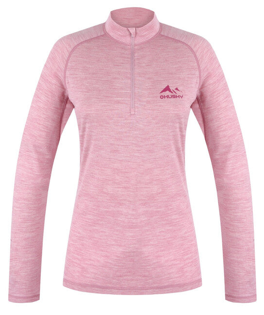 HUSKY Merino Merow Zips термобілизна футболка з довгим рукавом, вицвілий рожевий