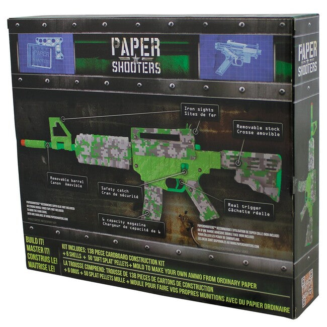 PAPER SHOOTERS Green Spit складна набір зброї