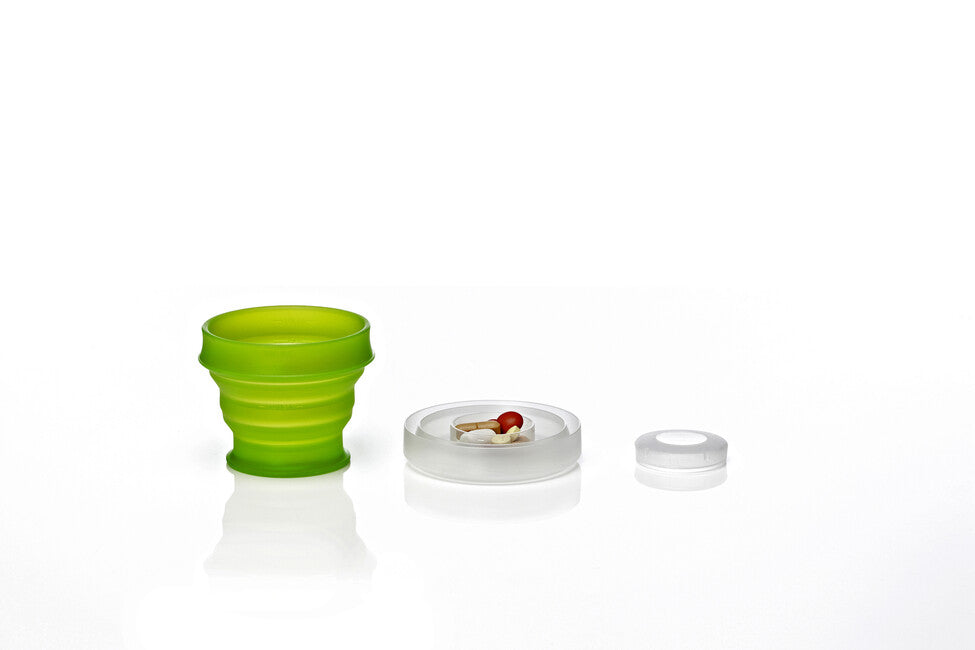 Humangear Go Cup складний туристичний стакан гігієнічний упаковуваний GoCup, зелений, 118 мл