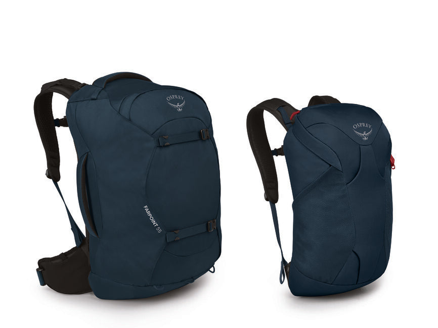 OSPREY рюкзак Farpoint 55, приглушеного космічного синього кольору