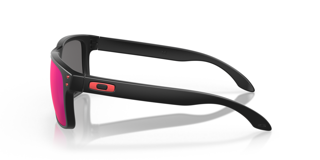 Oakley HOLBROOK сонячні окуляри з матовою чорною оправою та червоними спектральними лінзами Positive Red Iridium, 57