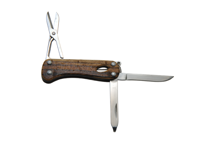 Baladeo ECO170 Barrow багатофункціональний ніж 5 функцій, зебра wood