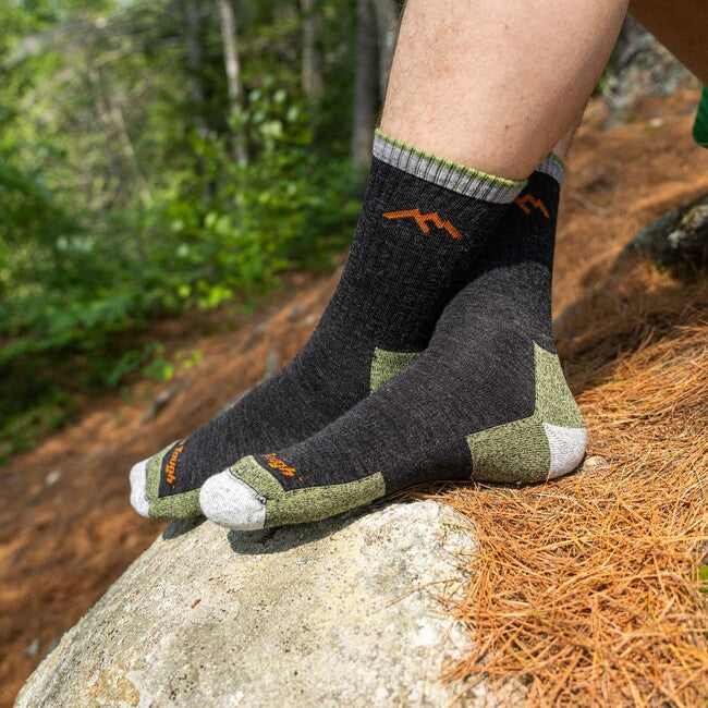 Darn Tough Hiker Micro Crew шкарпетки середньої ваги з подушкою, лаймово-зелені