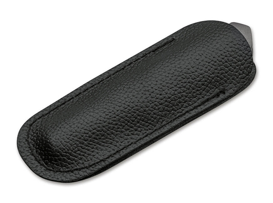 Boker Plus Genios складаний ніж з шкіряним чохлом, 7,7 см, сірий