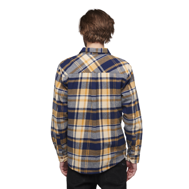 Black Diamond Project Flannel фланелева сорочка чоловіча, індиго-золотий в клітинку