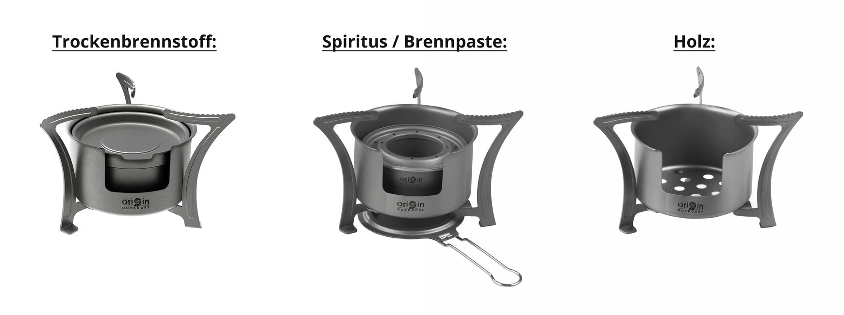 Origin Outdoors Stove Combo титановий комбінований плита