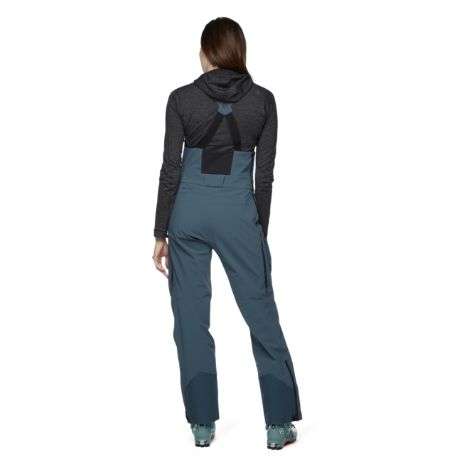 Black Diamond Recon Stretch Bibs штани жіночі з тратами, азурит