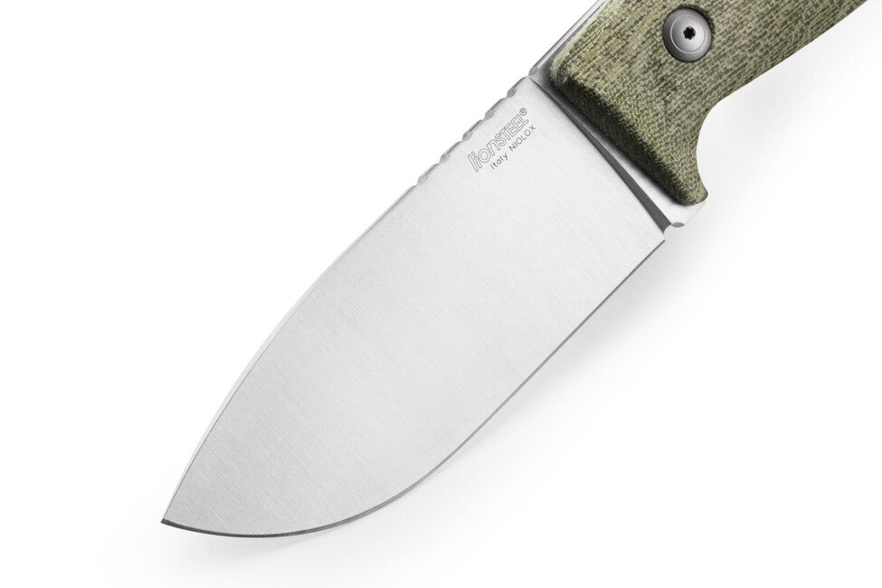 Lionsteel M3 мисливський ніж з рукояттю зеленого канвасу CVG