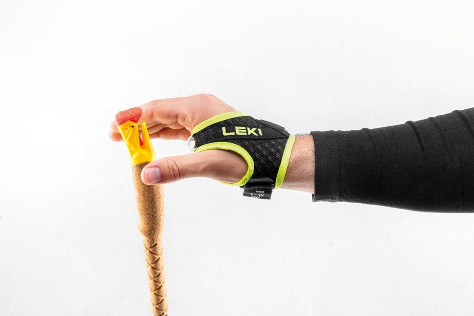 LEKI Ultratrail FX.One Trail Running палиці, яскраво-червона-чорна-неонова жовта