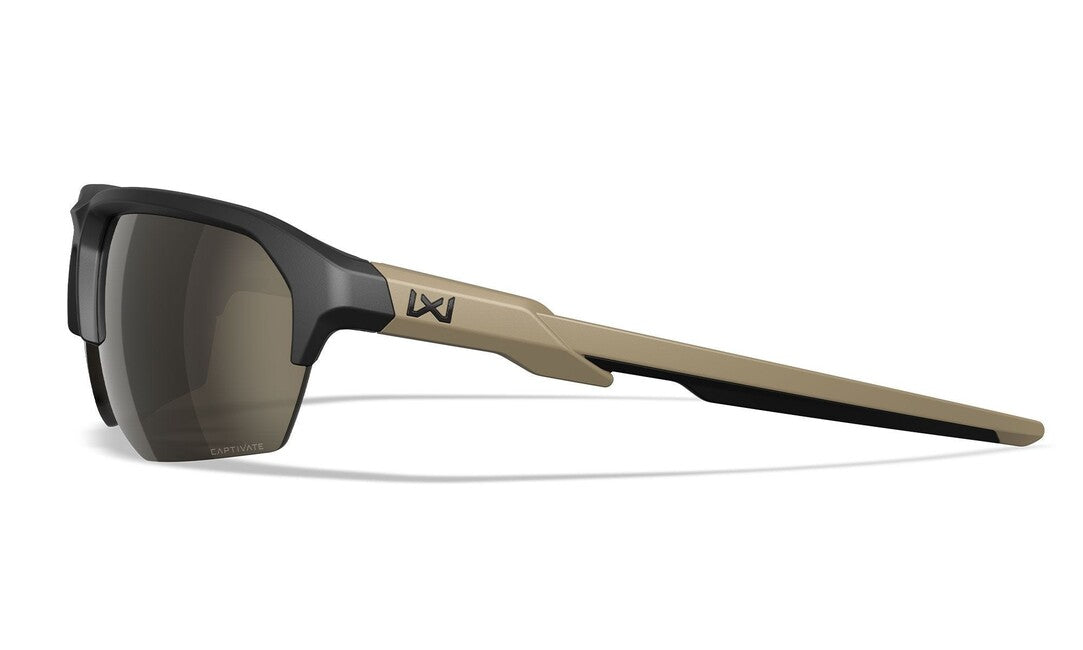 Wiley X Jakl сонячні окуляри Captivate Tungsten Mirror, матові чорні/загарний