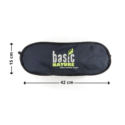 BasicNature Ultralight High Rest мандрівне крісло, чорне