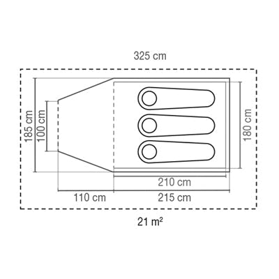 Coleman Darwin Plus намет на 3 особи