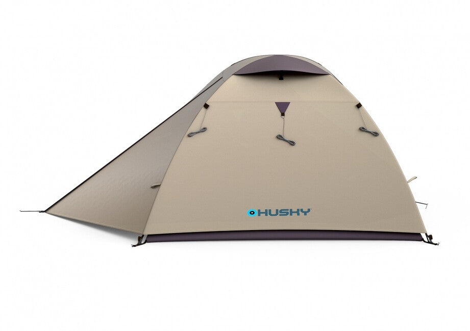 Husky Bird 3 Plus ultralight експедиційний намет для 3 осіб, Black Coating light brown