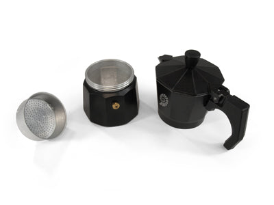 Origin Outdoors Espresso гейзерна кавомолка на 3 чашки, чорна