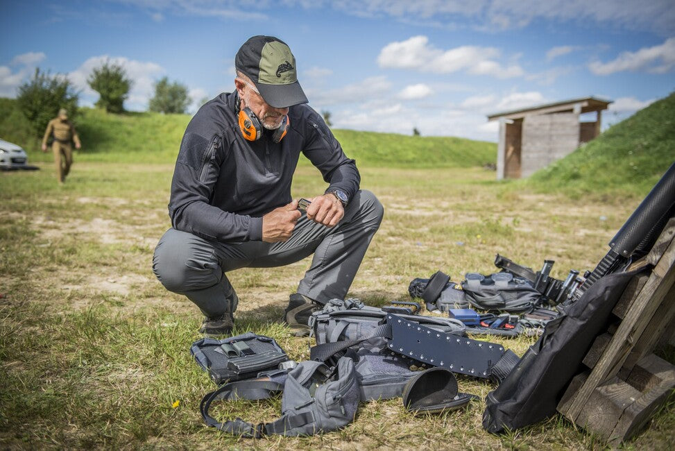 Helikon-Tex кепка PolyCotton Ripstop з логотипом, койотовий коричневий / оливково-зелений