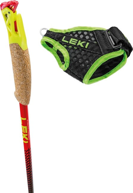 LEKI Vertical K Trail Running палиці, природна вуглецева – яскраво-червона – неонова жовта