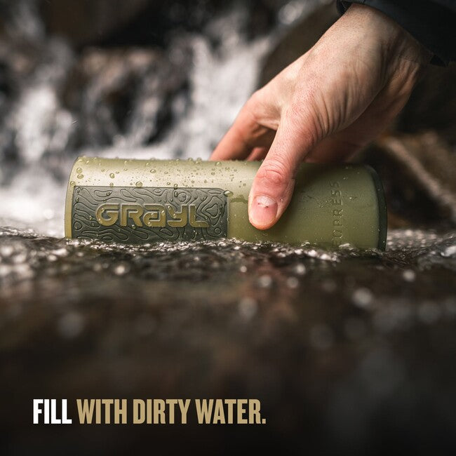 GRAYL GeoPress Purifier фільтрувальна пляшка, оливково-коричнева