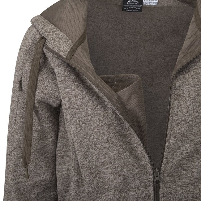 Helikon-Tex Covert тактична толстовка з капюшоном (FullZip), меланж синій